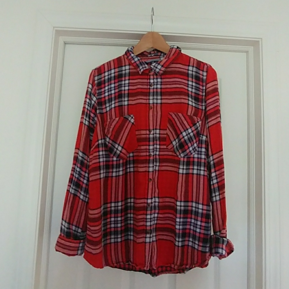Plaid button up shirt