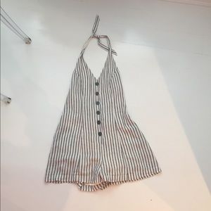 Cooperative Parker Button Front Halter romper