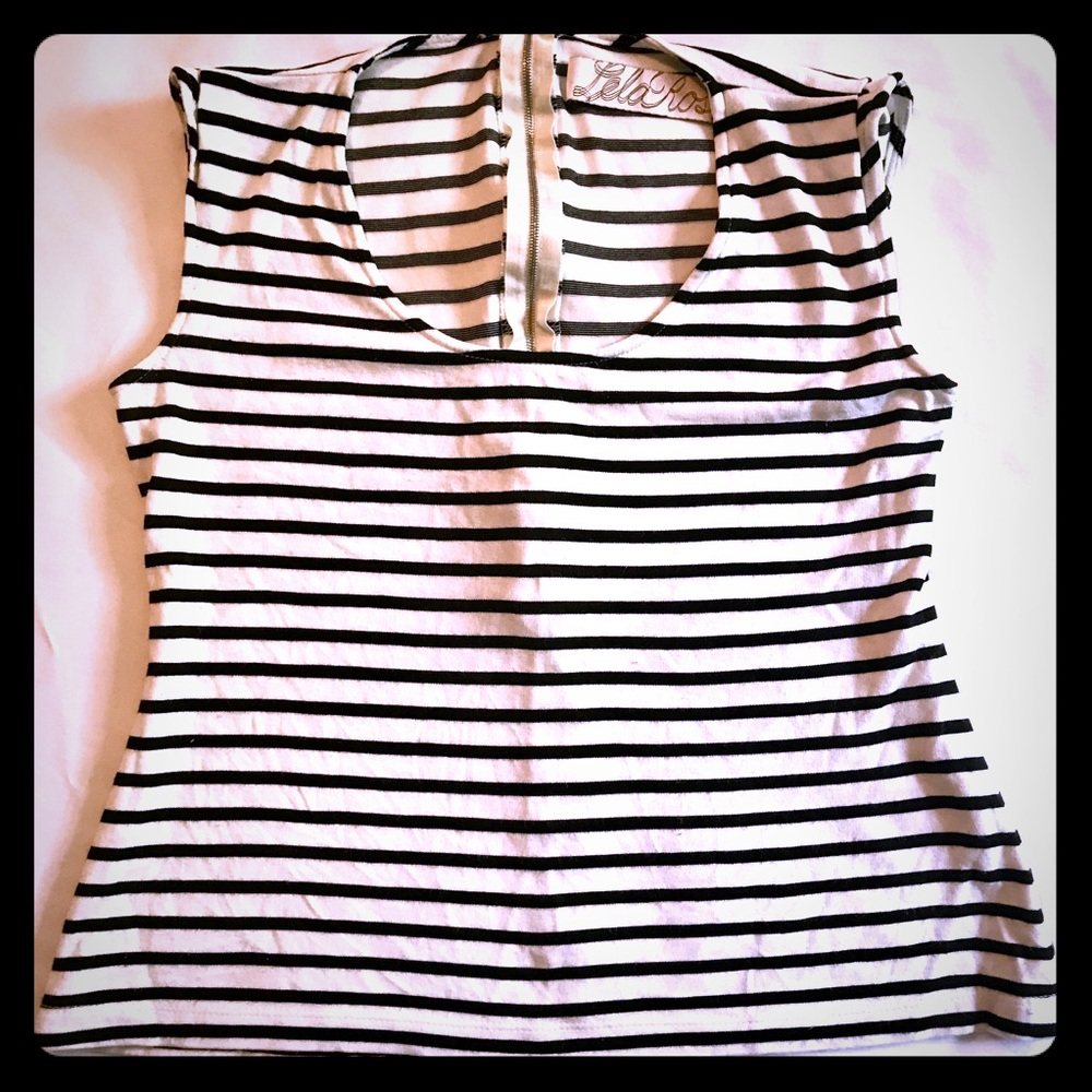 Lela Rose Striped jersey tank