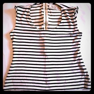 Lela Rose Striped jersey tank
