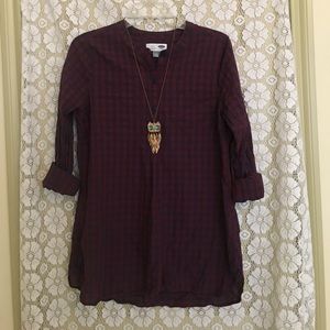 Plaid Tunic
