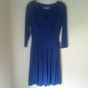 Blue 3/4 Sleeve Dress