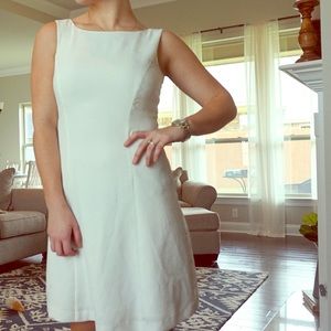White sleeveless dress
