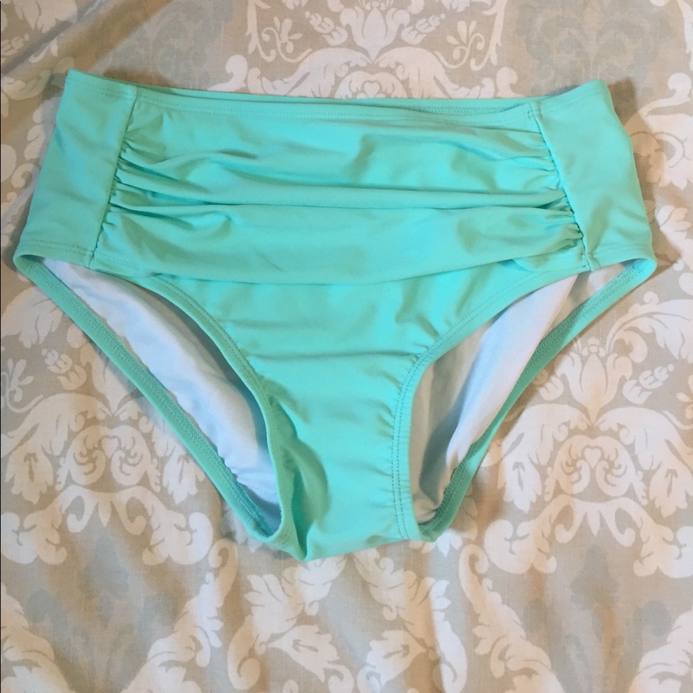 H2oh! Mint Green High Waisted Bathing Suit Bottom