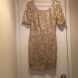 SUPER Cute Gold Sequins Dress!!