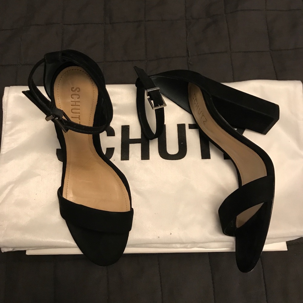Schutz Enida block heels