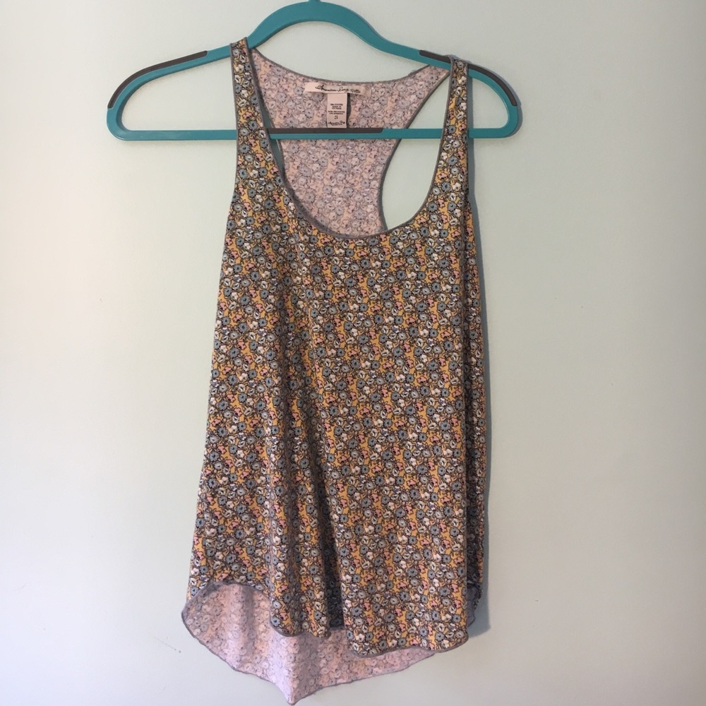 Flower print tank