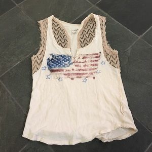 Free people American flag shirt
