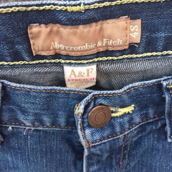 ABERCROMBIE & FITCH DENIM JEAN PANTS SZ 4 - Picture 2 of 3