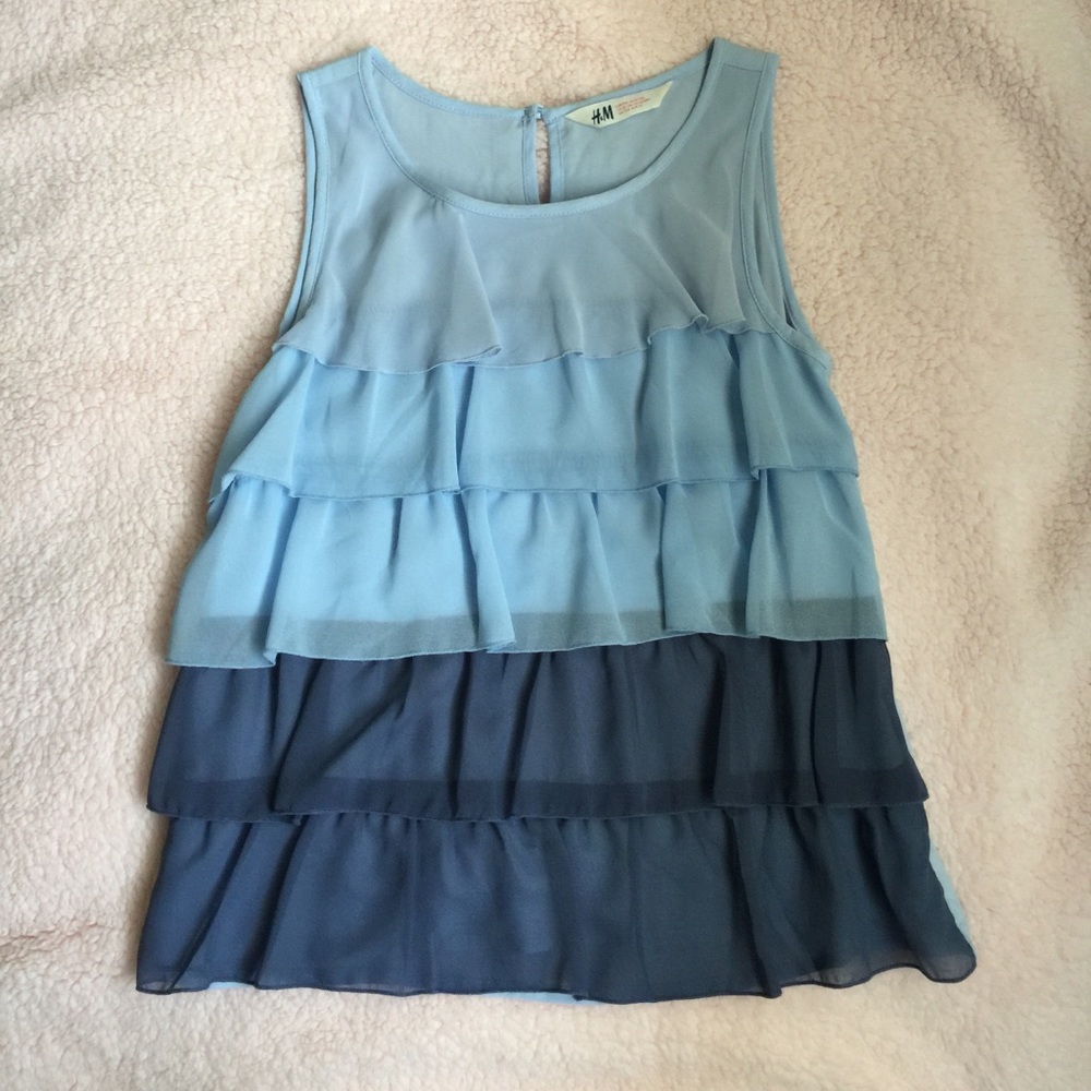 Cute Blue H&M Top From Europe