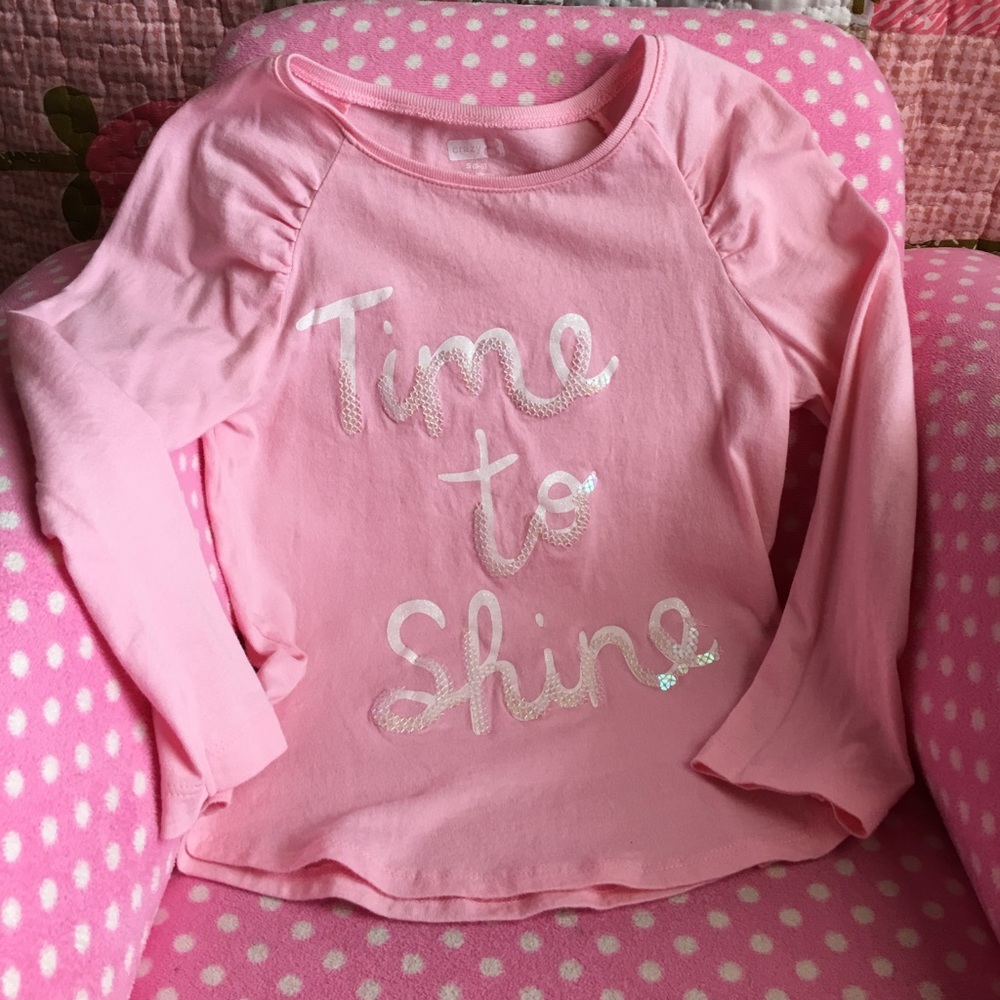 Long sleeve little girl shirt