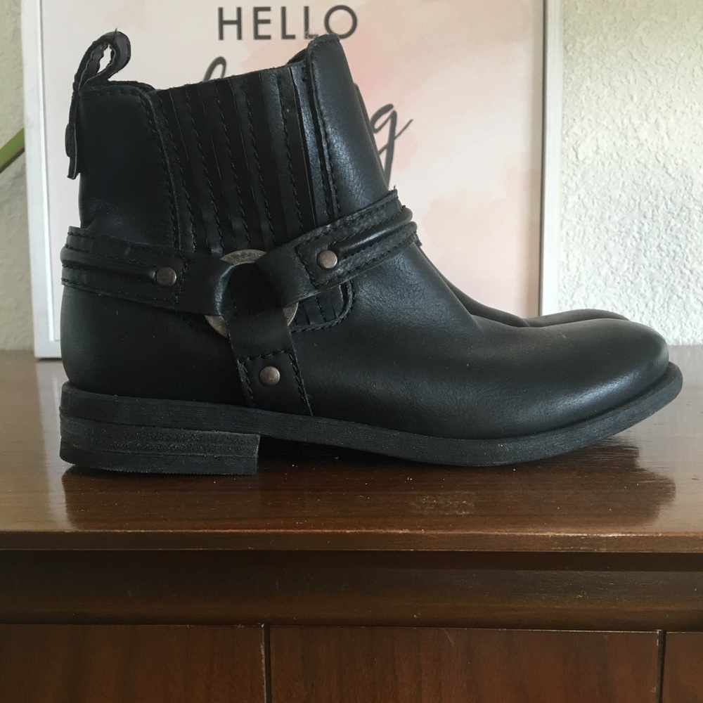 Black Moto bootie