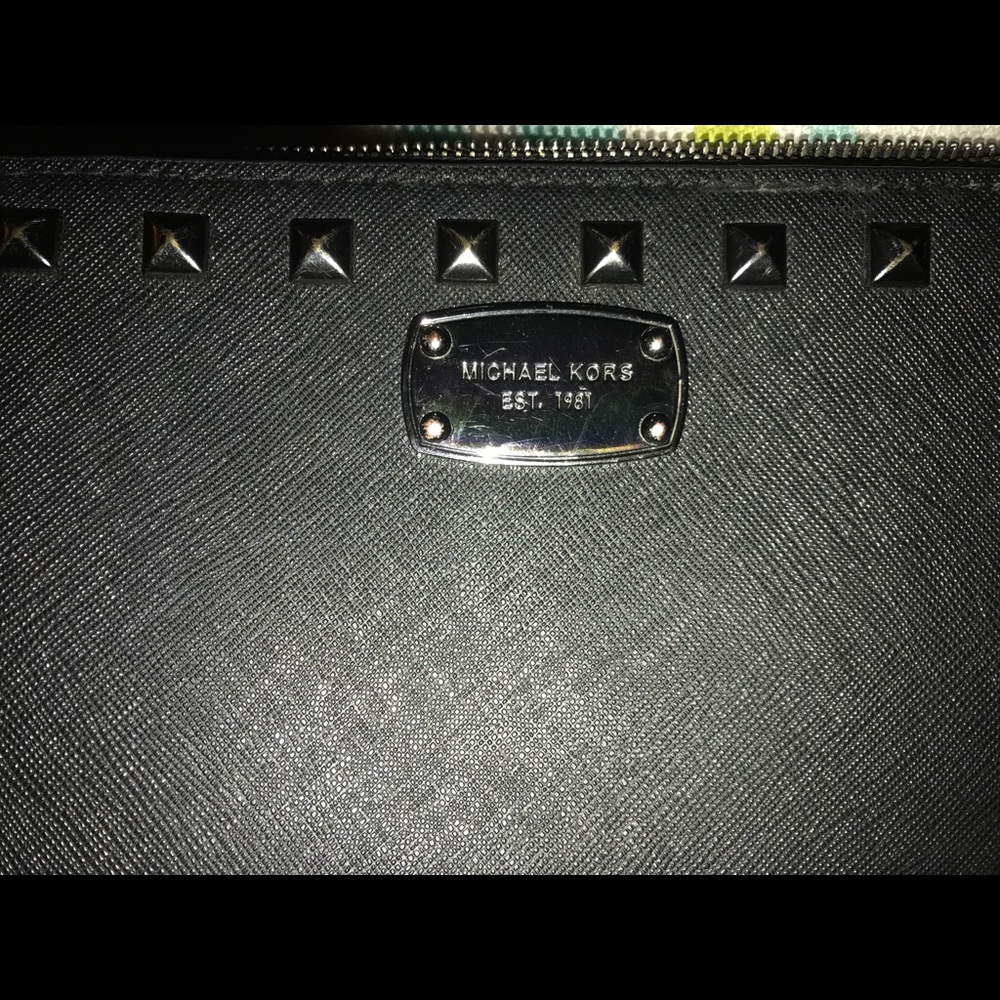 Micheal Kors black wristlet