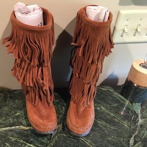 Minnetonka Fringe Boots