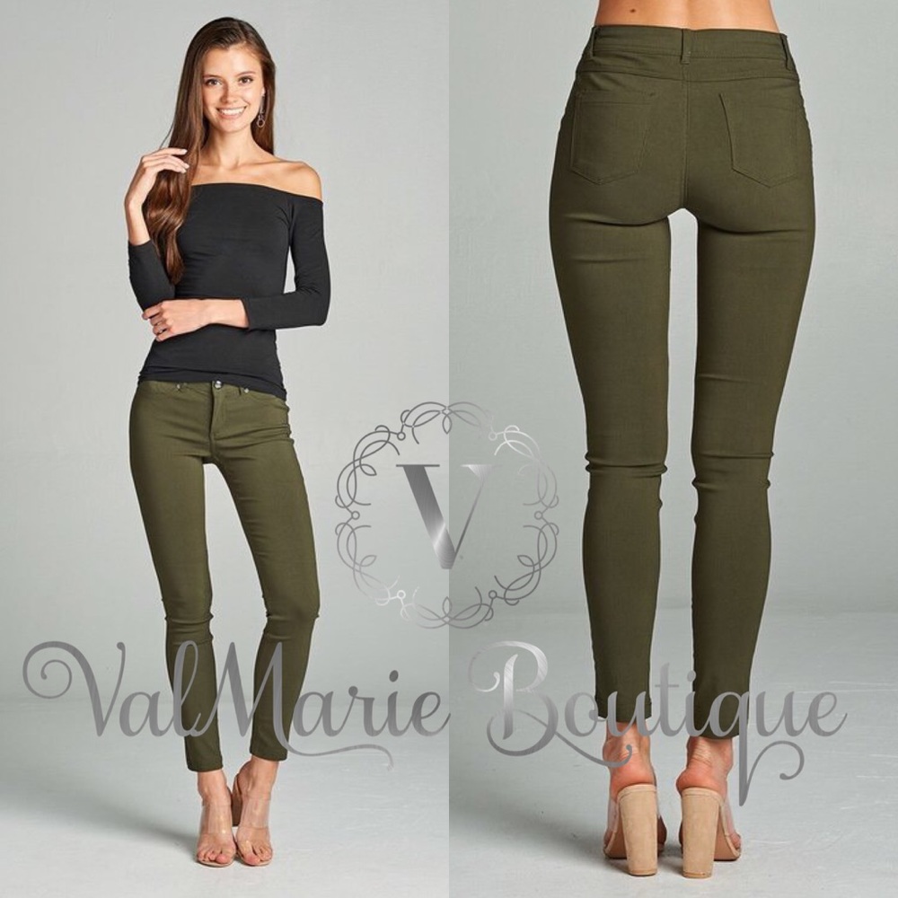 BURGUNDY MEGA STRETCHY PANTS - Picture 7 of 7