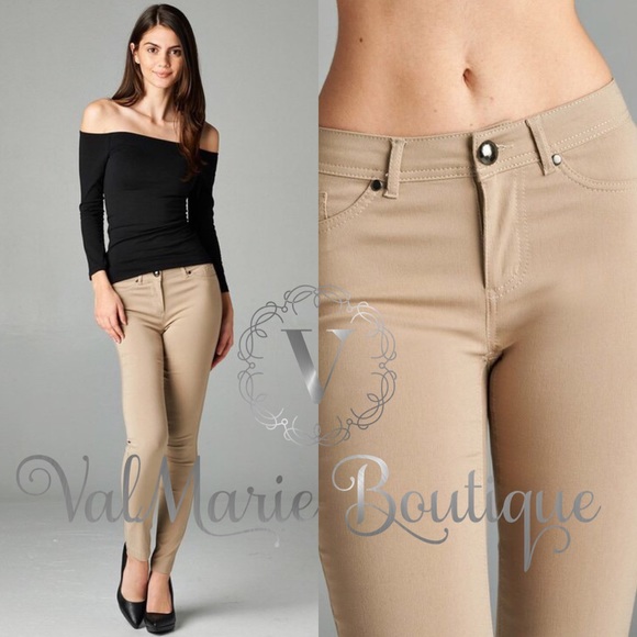 BURGUNDY MEGA STRETCHY PANTS - Picture 6 of 7