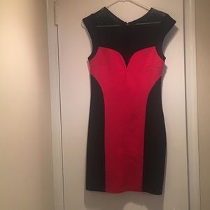 Black & Red Mini Dress