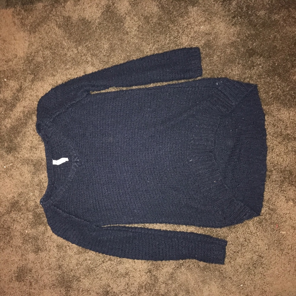 navy sweater