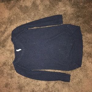 navy sweater