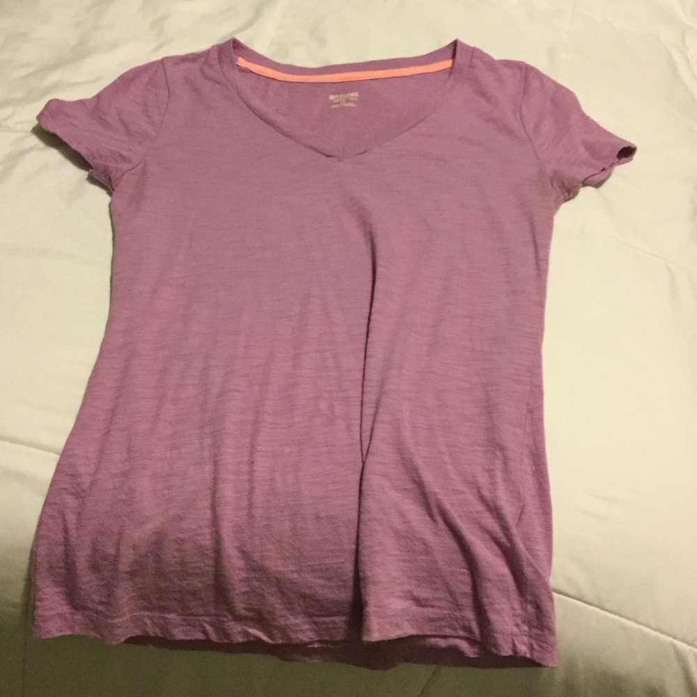 Purple v-neck