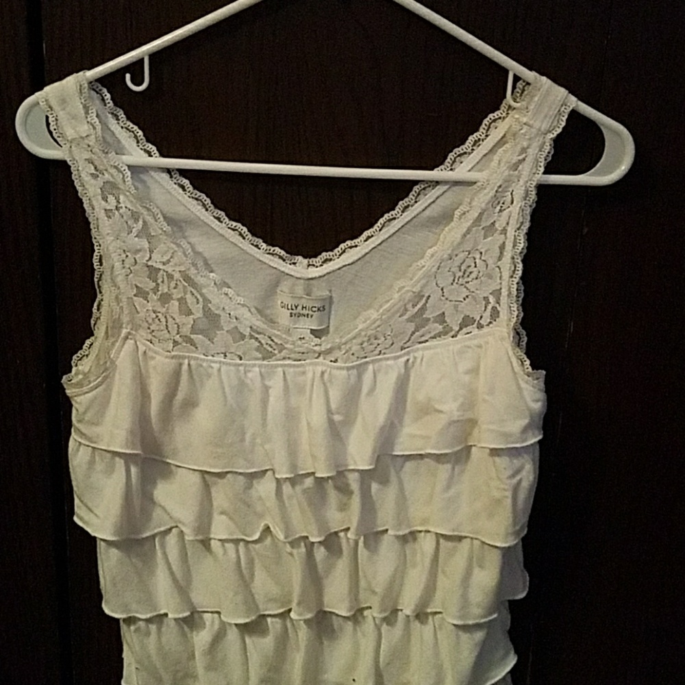 Gilly Hicks Ruffled tank top