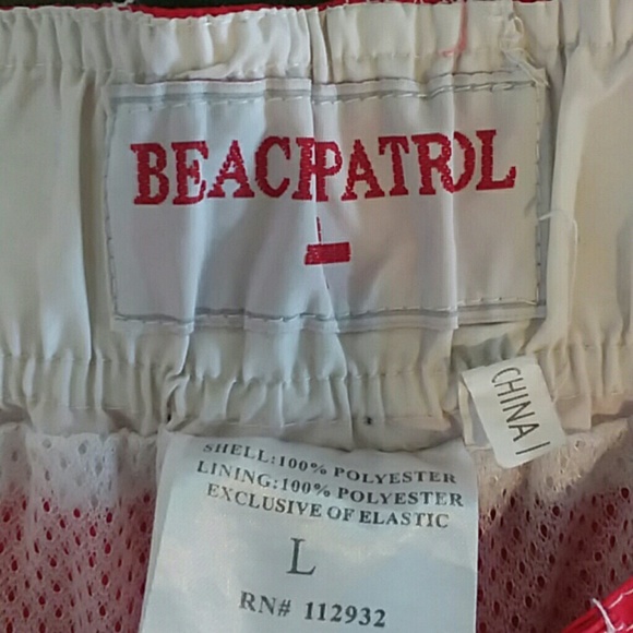 SWIMMING TRUNKS RED SIZE L - Picture 2 of 3