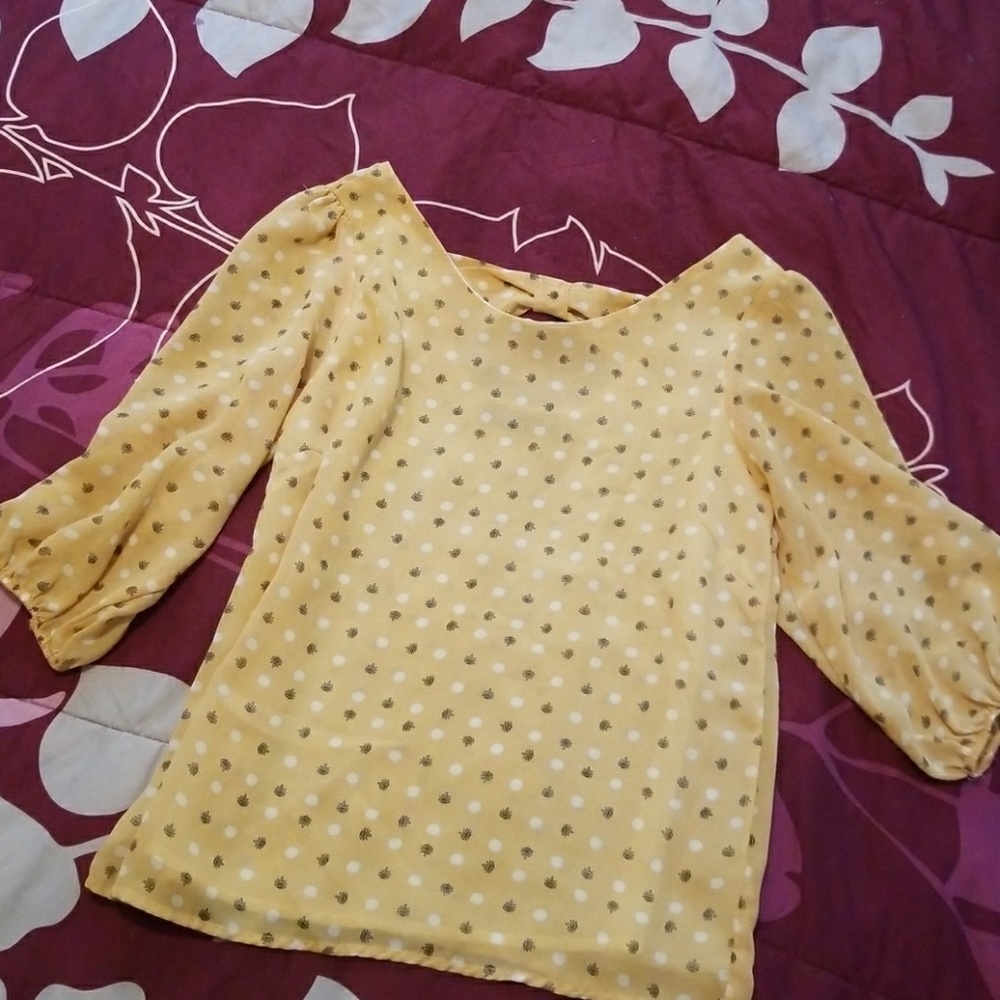 Soft Yellow Blouse