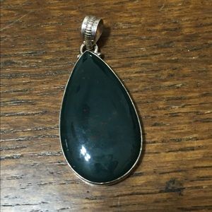 Large Blood Stone Pendant