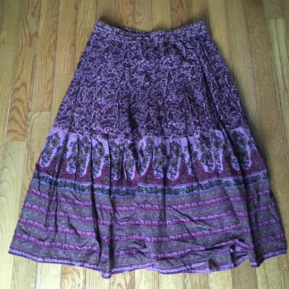 Purple hippy skirt