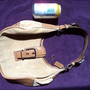 New Coach purse suede leather perfect bag