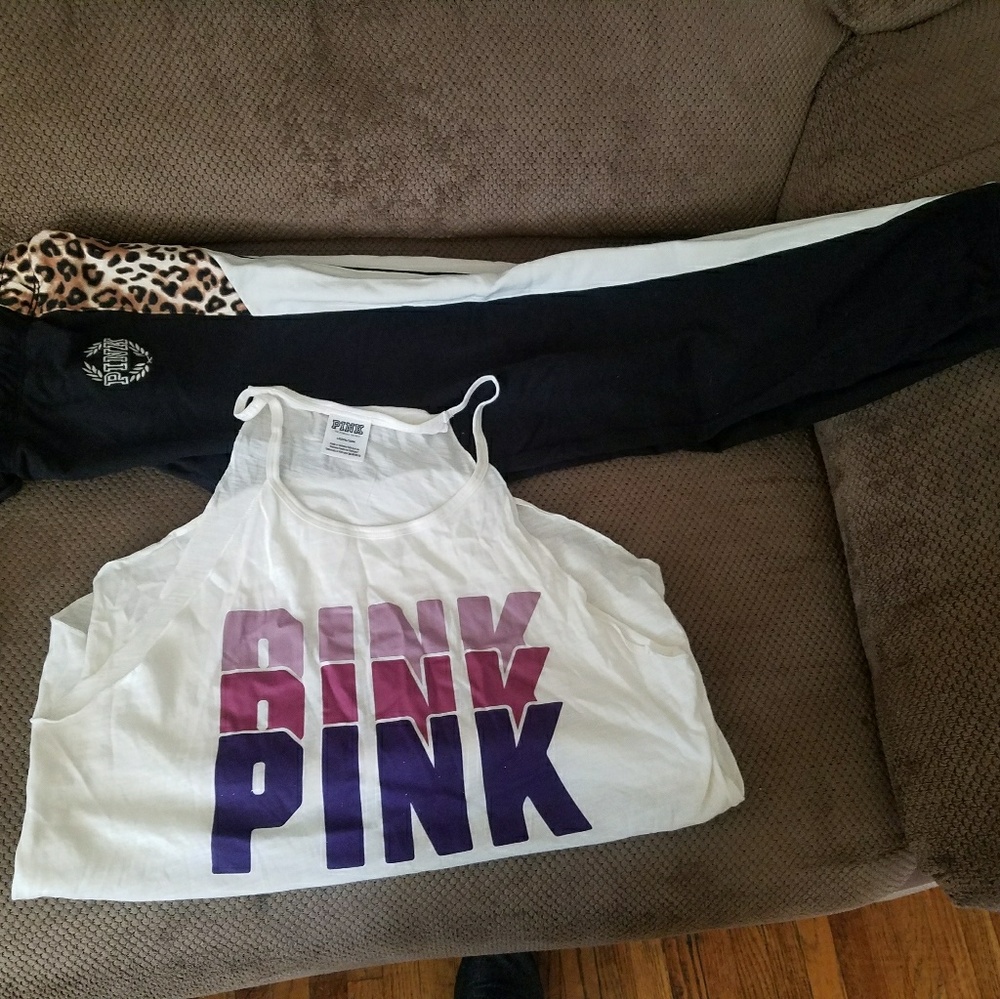 PINK SWEATS AND TANK