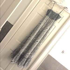 Blue Floral spaghetti strap maxi dress