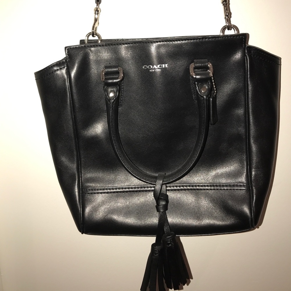 Black coach medium cross body