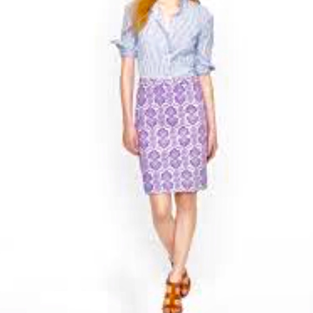 NWT J. Crew Medallion Pencil Skirt