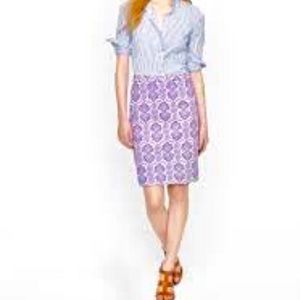 NWT J. Crew Medallion Pencil Skirt