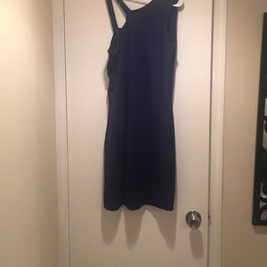 Royal Blue Mini Dress with Cut Outs