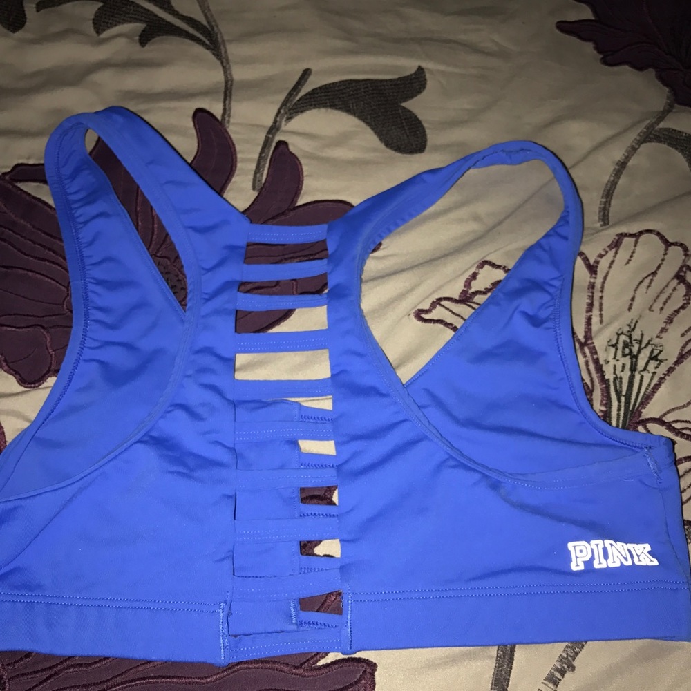 Pink sports bra