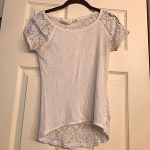 Cream lace top