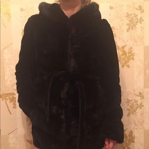 Real fur Mink coat made in Greece