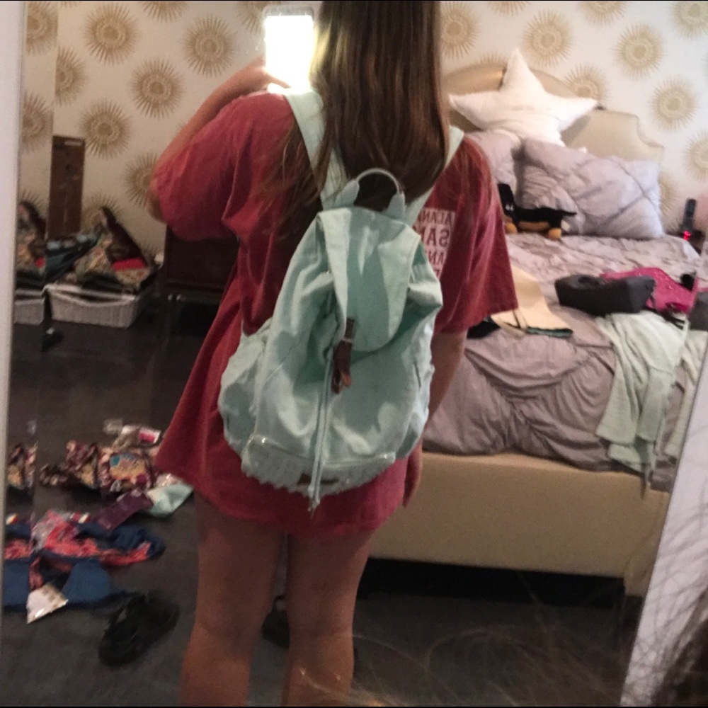PINK mint stud backpack