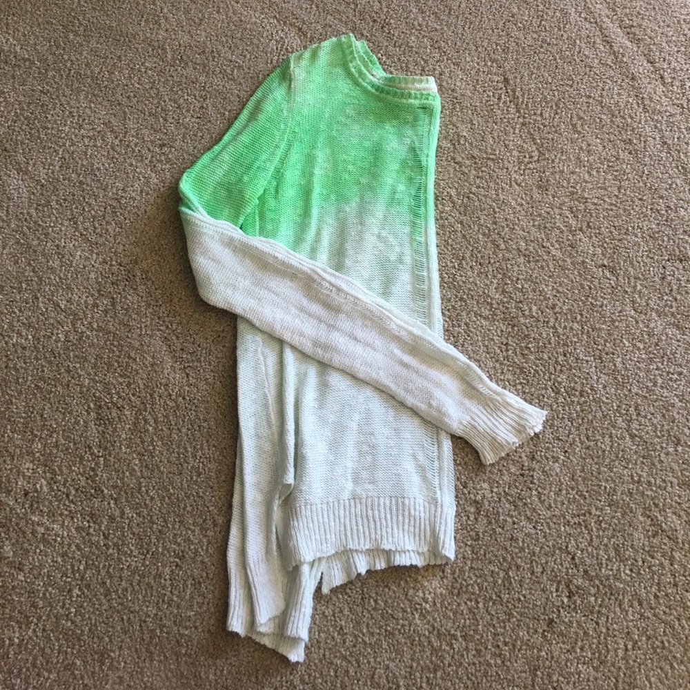 Knit open back sweater