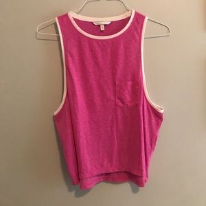 Cute Pink & White Muscle Tee