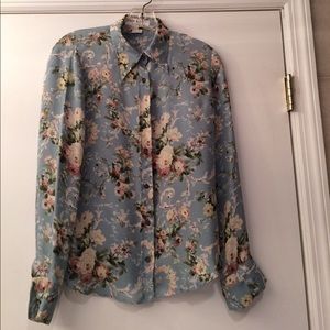 Paul &a Joe floral blouse