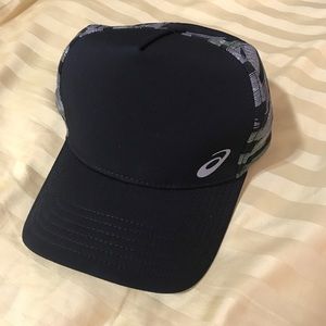 Asics Black and Gray Hat