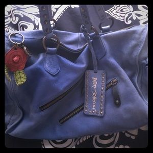 SOLD🖤Betsey Johnson Blue Studded Purse