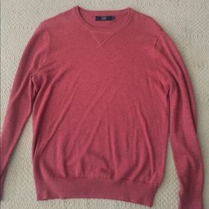 J crew orange crewneck sweater