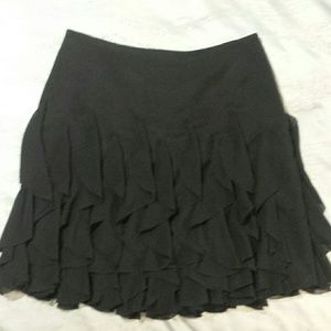 White House Black Market ruffled mini skirt