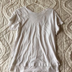 Lululemon white boyfriend tee