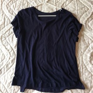 Navy lululemon boyfriend tee