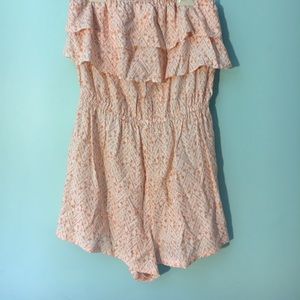 Strapless romper